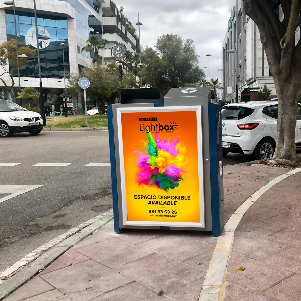 Marbella LightBox papelera día