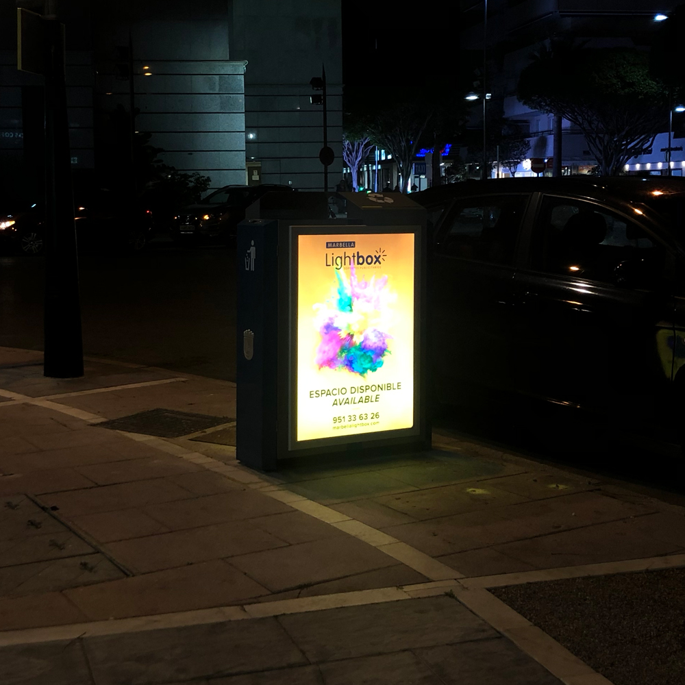 Marbella LightBox papelera noche